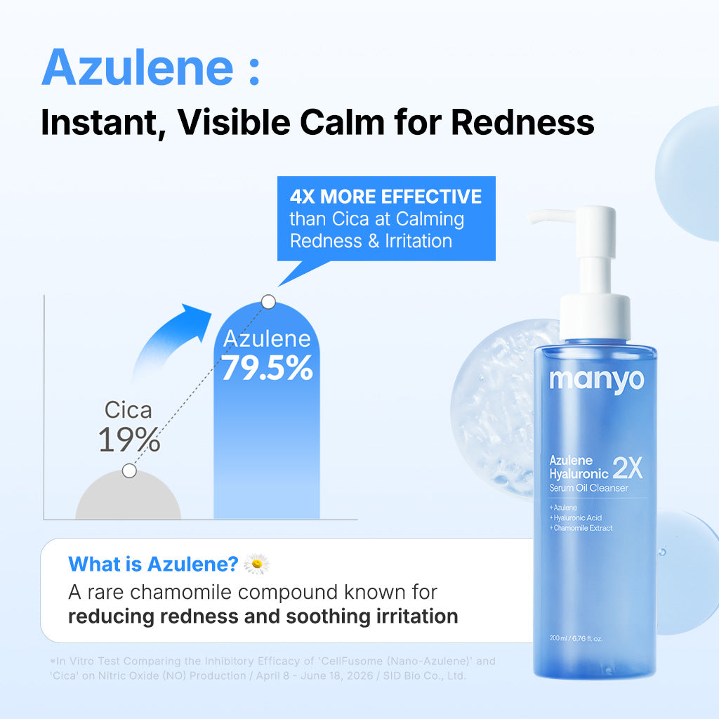 MANYO Azulene Hyaluronic 2X Serum Oil Cleanser