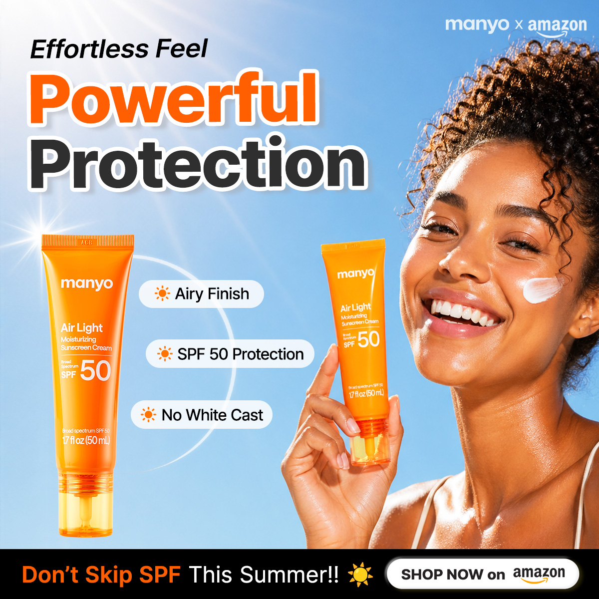 Air Light Moisturizing Sunscreen Cream