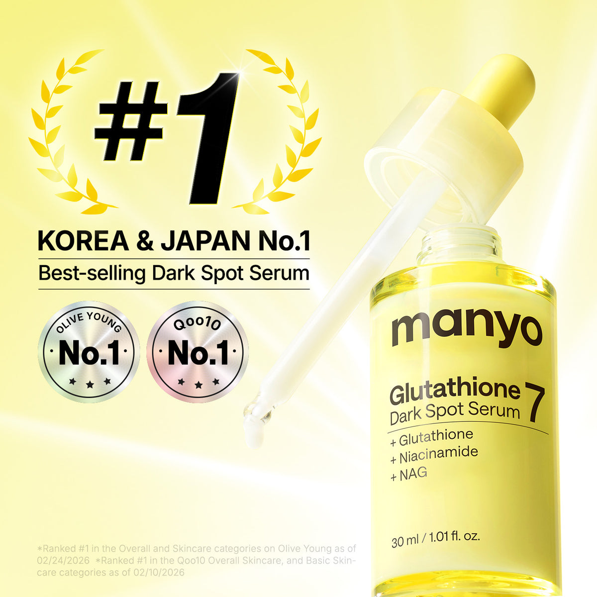 [KOREA & JAPAN NO.1] Glutathione 7 Dark Spot Serum