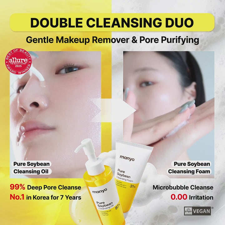 MANYO Pure Cleansing Oil + Cleansing Foam Duo